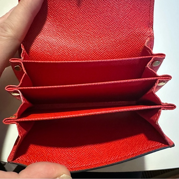 LOUIS VUITTON Monogram Sarah Multicartes Coquelicot - Picture 8 of 12